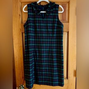 Talbots large petite plaid sleeveless dress
